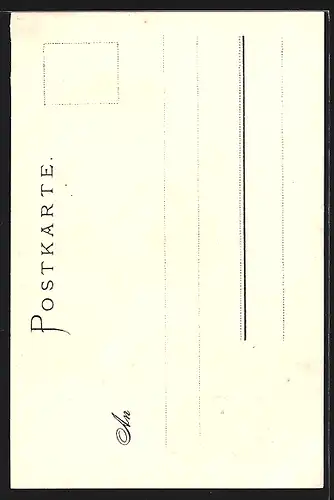 Künstler-AK Nürnberg, Kaiserstallung mit fünfeckigen Turm