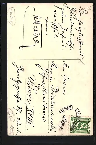 AK Neujahrsengel fängt das Schwein am Ringelschwänzchen, Herzliche Neujahrsgrüsse