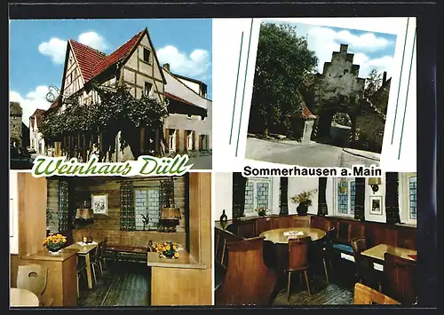 AK Sommerhausen a. Main, Weinhaus Düll, Bes. Hoffschulte