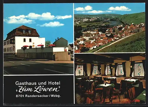 AK Randersacker /Wzbg., Gasthaus und Hotel Zum Löwen, Inh. Günter Bardorf