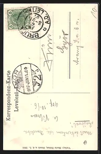 AK Bruck a. d. L., Schloss-Idylle mit Teich