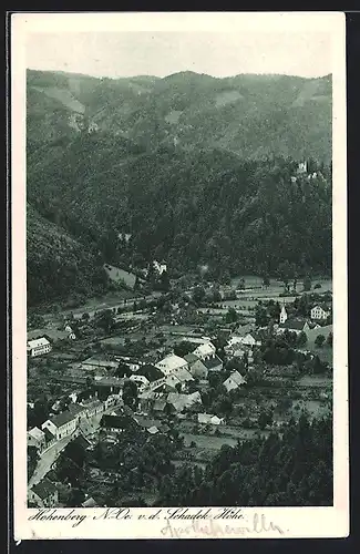 AK Hohenberg, Totalansicht von der Schadek-Höhe