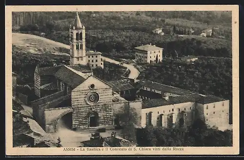 AK Assisi, La Basilica e il Convento di S. Chiara visti dalla Rocca