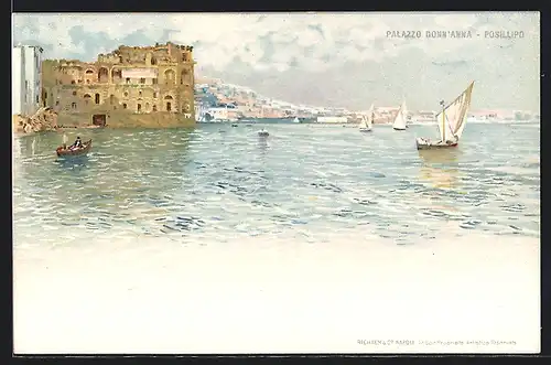 Lithographie Posillipo, Palazzo Donn`Anna