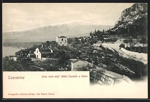 AK Taormina, Etna visto dall` Hotel Castello a Mare