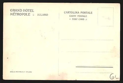 AK Milan, Grand Hotel Metropole