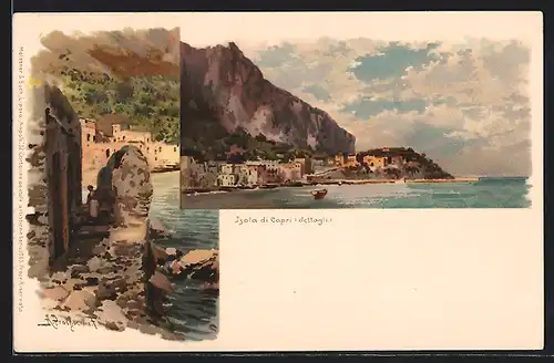Lithographie Capri, Isola di Capri (dettagli)
