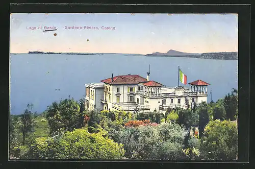 AK Gardone-Riviera, Casino mit Blick zum Gardasee