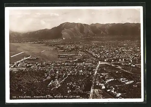 AK Palermo, Panorama dal Monte Pellegrino