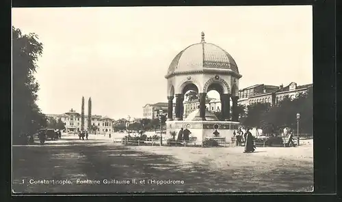 AK Constantinopel, Fontaine Guillaume II. et l'Hippodrome
