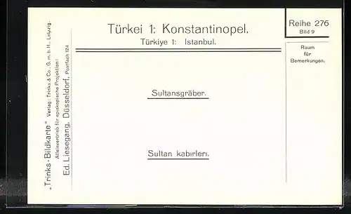 AK Konstantinopel, Sultansgräber