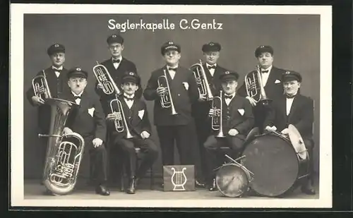 AK Musiker der Seglerkapelle C. Gentz