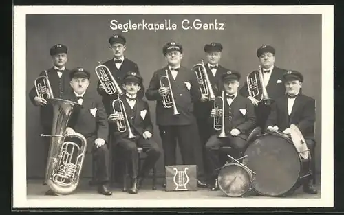 AK Musiker der Seglerkapelle C. Gentz