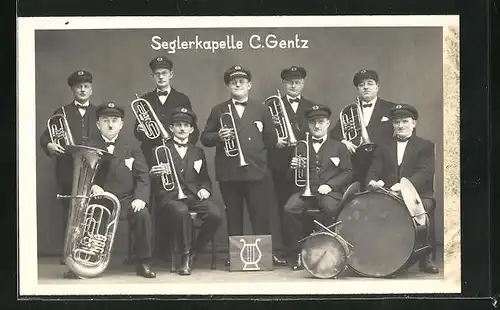 AK Musiker der Seglerkapelle C. Gentz