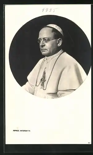 AK Porträt Papst Pius XI.