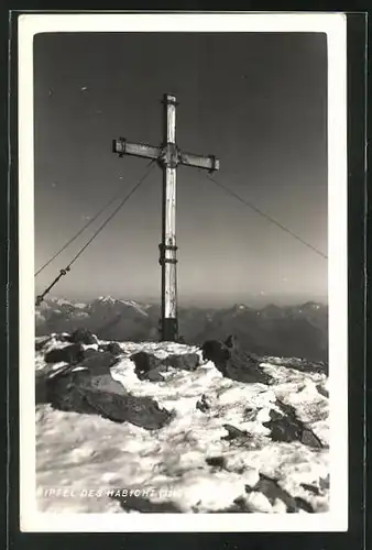 AK Kreuz auf dem Gipfel des Habicht