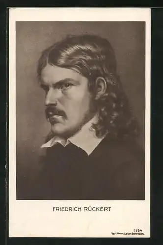 AK Friedrich Rückert, Profilportrait