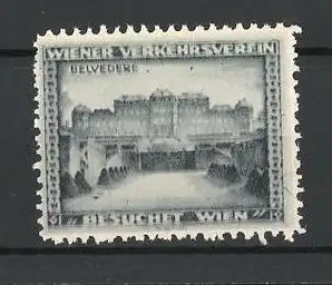 Reklamemarke Wien, Schloss Belvedere, Vorderansicht