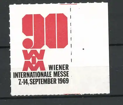 Reklamemarke Wien, Internationale Messe 1969, Messelogo