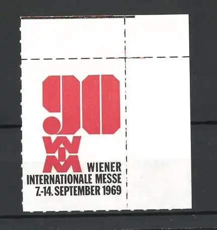 Reklamemarke Wien, Internationale Messe 1969, Messelogo