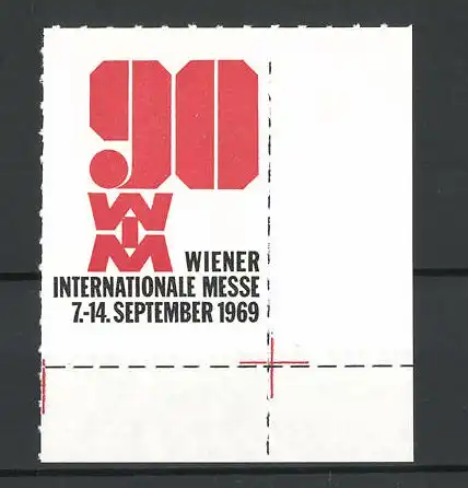 Reklamemarke Wien, Internationale Messe 1969, Messelogo