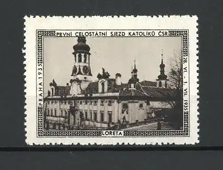 Reklamemarke Praha, Prvni Celostatni Sjezd Katoliku Csr. 1935, Loreta