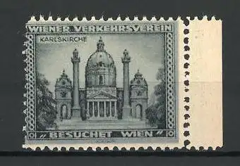 Reklamemarke Wien, Vorderansicht der Karlskirche