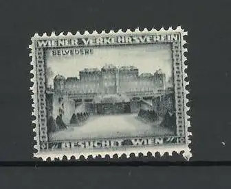 Reklamemarke Wien, Schloss Belvedere, Vorderansicht