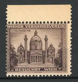 Reklamemarke Wien, Wiener Verkehrsverein, Karlskirche