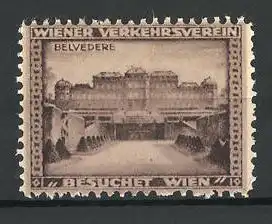 Reklamemarke Wien, Verkehrsverein, Schloss Belvedere