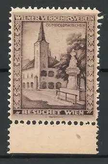 Reklamemarke Wien, Wiener Verkehrsverein, Gumpoldskirchen, braun