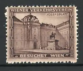 Reklamemarke Wien, Wiener Verkehrsverein, Josefsplatz