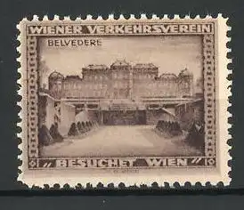 Reklamemarke Wien, Wiener Verkehrsverein, Belvedere