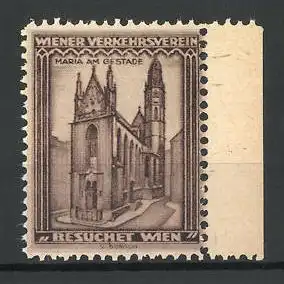 Reklamemarke Wien, Ansicht der Kirche Maria am Gestade