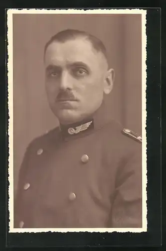 Foto-AK Eisenbahner in Uniform