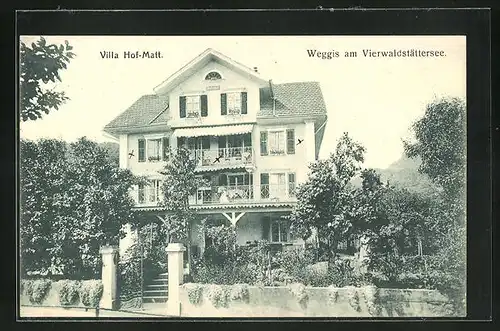 AK Weggis am Vierwaldstättersee, Villa Hof-Matt