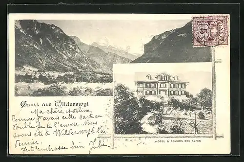 AK Wilderswyl, Hotel-Pension des Alpes