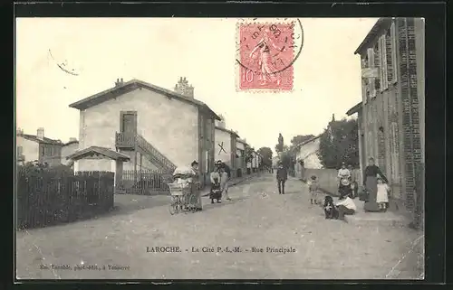 AK Laroche, La Cité P.-L.-M. - Rue Principale