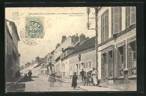 AK Villeneuve-la-Guyard, Les Postes et Télégraphes