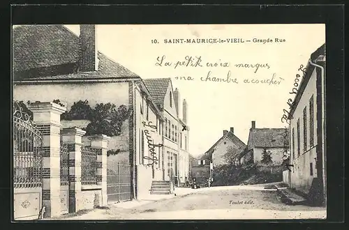 AK St-Maurice-le-Vieil, Grande Rue, Ortspartie