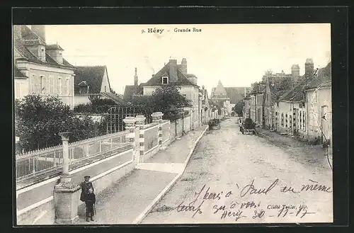 AK Héry, Grande Rue, Strassenpartie