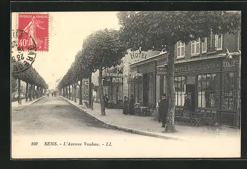 AK Sens, L`Avenue Vauban, Strassenpartie