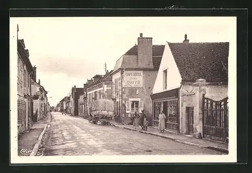 AK Vincelles, La Grand` Rue, Strassenpartie