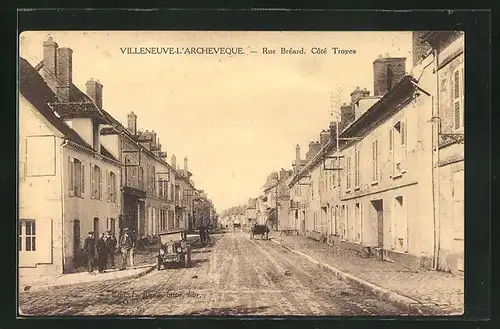 AK Villeneuve-l`Archevêque, Rue Bréard, Côté Troyes