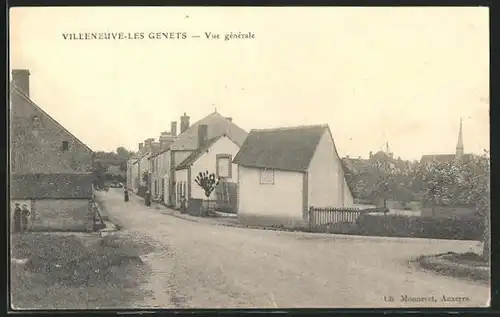 AK Villeneuve-les-Genets, Vue générale