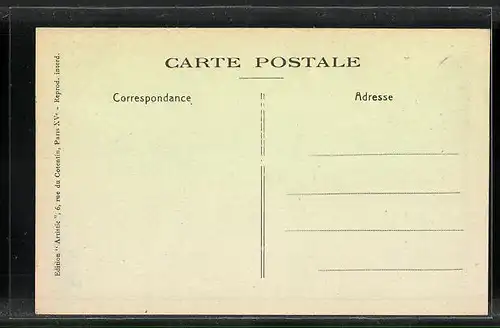 AK Villeneuve-l`Archevêque, Rue Bréard, Strassenpartie