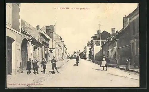 AK Laroche, La Rue Principale, Hauptstrasse