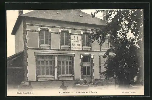 AK Cornant, La Mairie et l`École