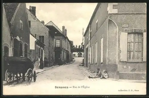 AK Sergines, Rue de l`Eglise