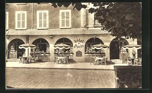 AK Avallon, Hotel de Paris, 45, 47, Rue de Paris